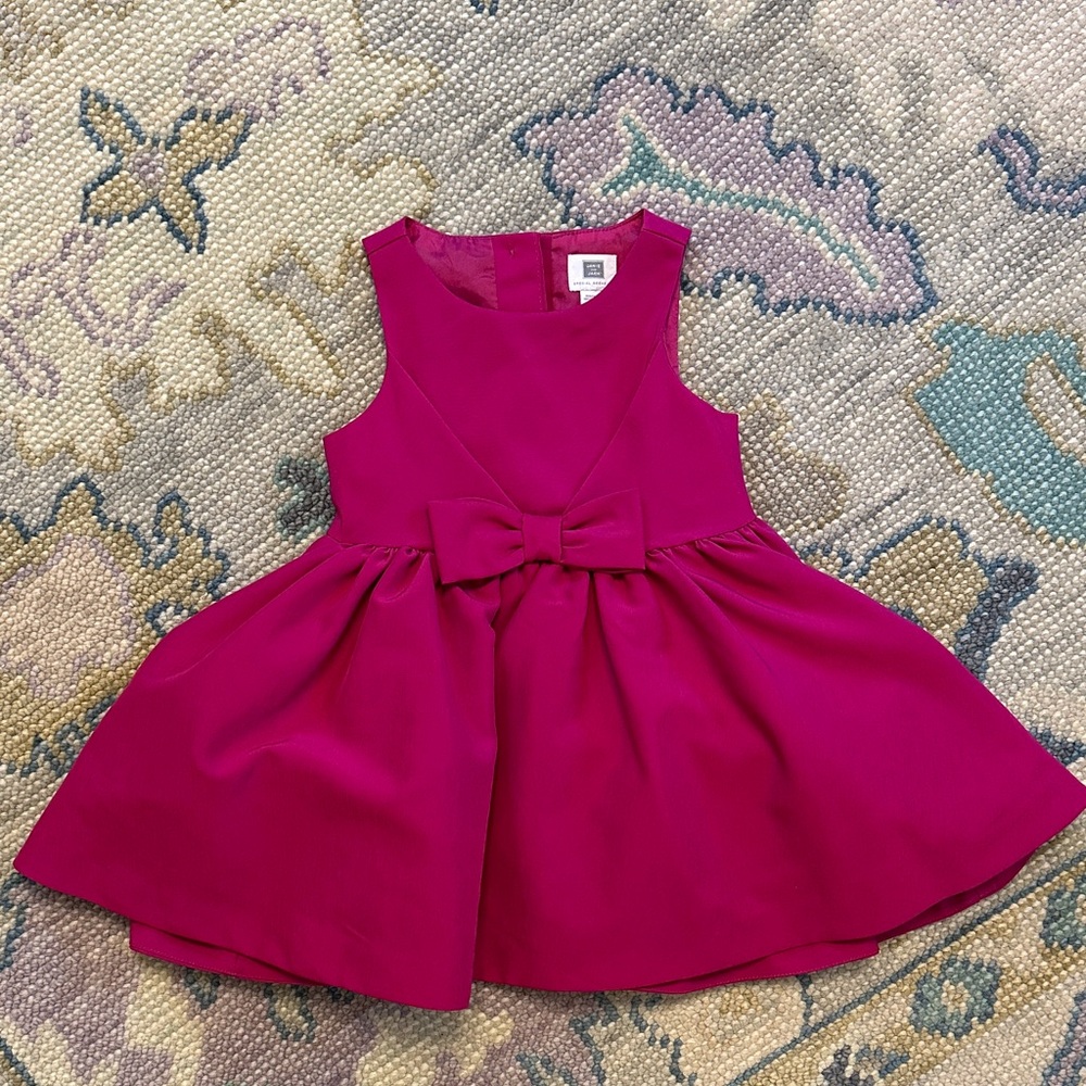 Janie & Jack Pink Sleeveless Dress with Bow